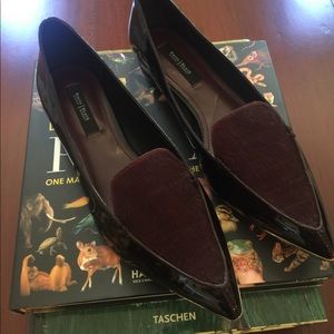 White House Black Market Dark Burgundy Flat
